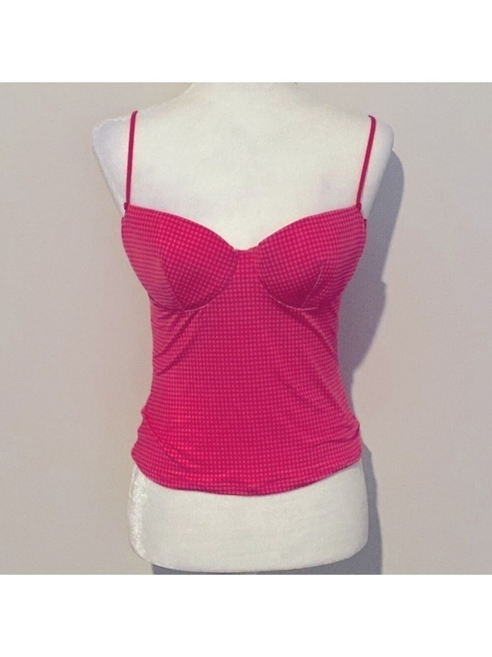 Victoria’s Secret vintage gingham bustier top